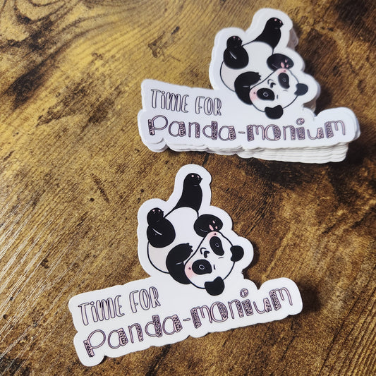 Time for Panda-monium Sketch - Sticker
