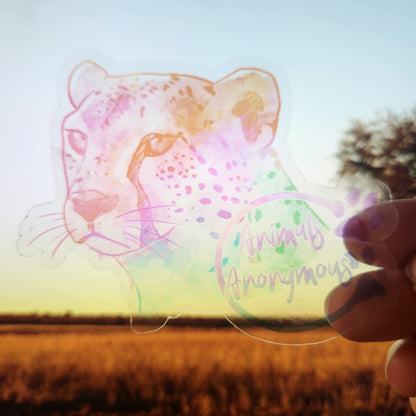 Cheeath Rainbow Sketch - Sticker CLEAR