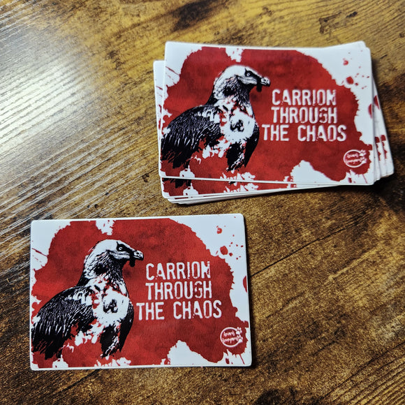 Bearded Vulture - Carrion through the Chaos - Sticker
