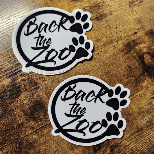 Back the Zoo Circle - Sticker