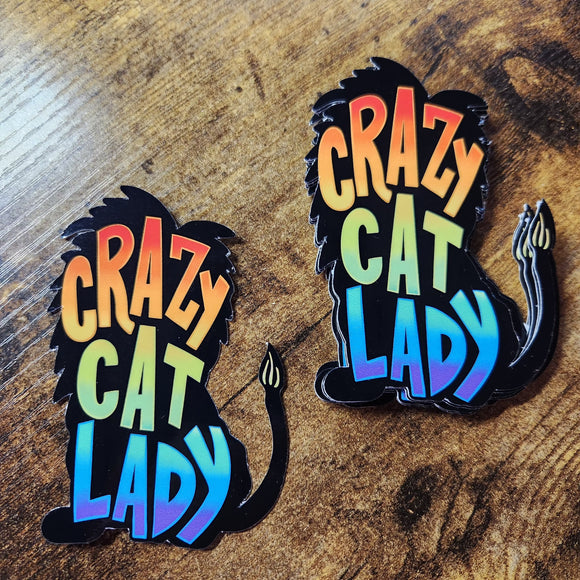 Crazy Cat Lady - Lion Sticker