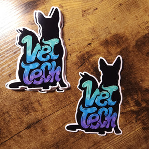 Vet Tech - Cat and Dog Sticker