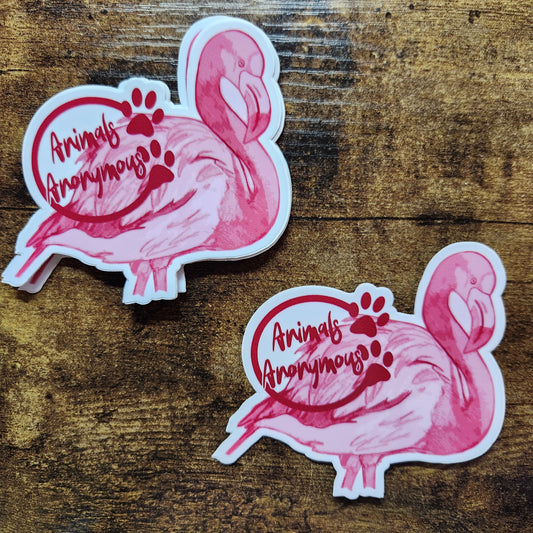 Flamingo Sketch - Sticker