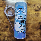 Snow Leopard Splatter  - 20oz Tumbler (Pre order)