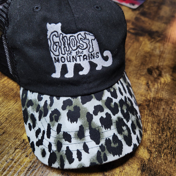 Ghost of the Mountains Snow Leopard Print Cap