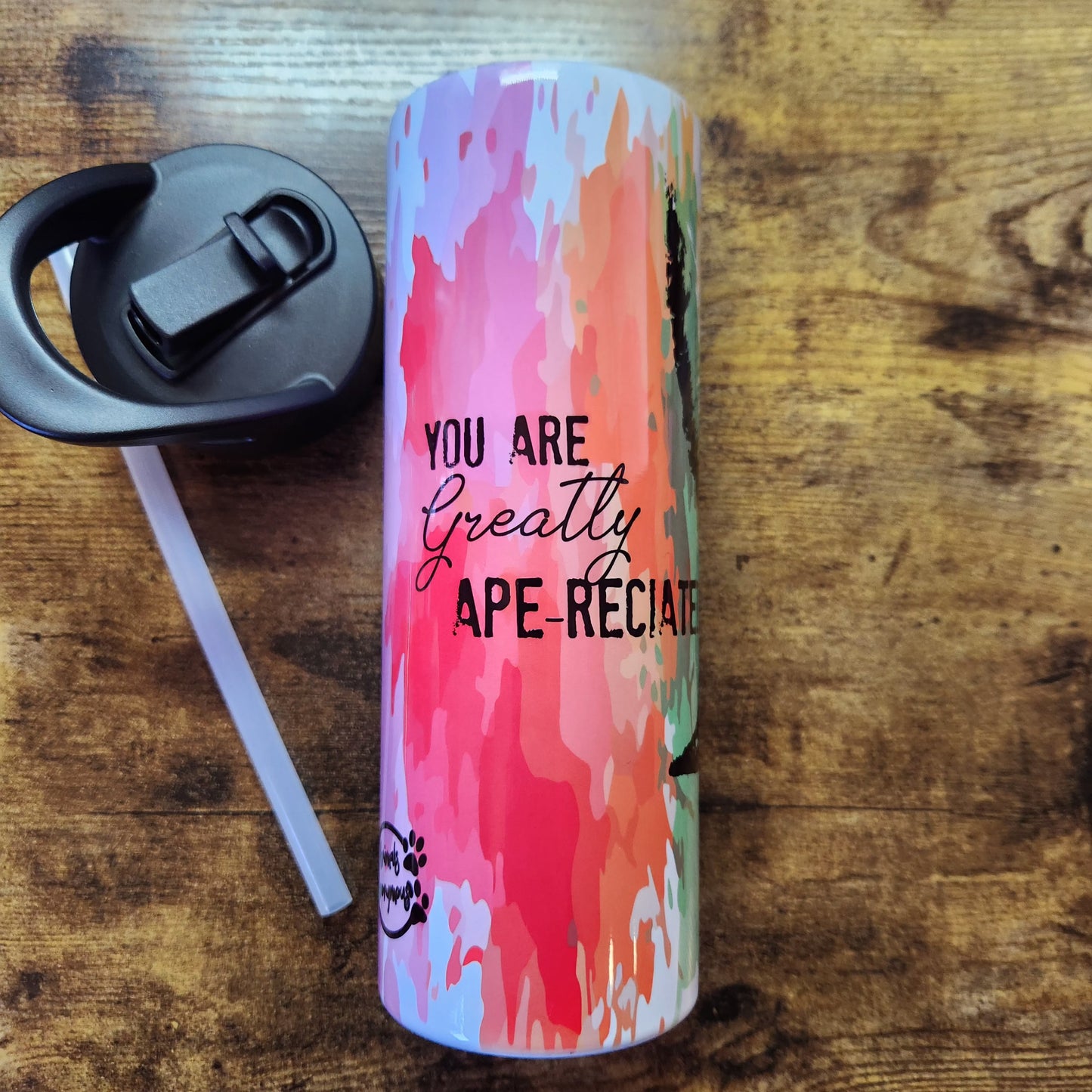 Siamang - You are greatly Ape-reciated - 20oz Tumbler (Pre order)