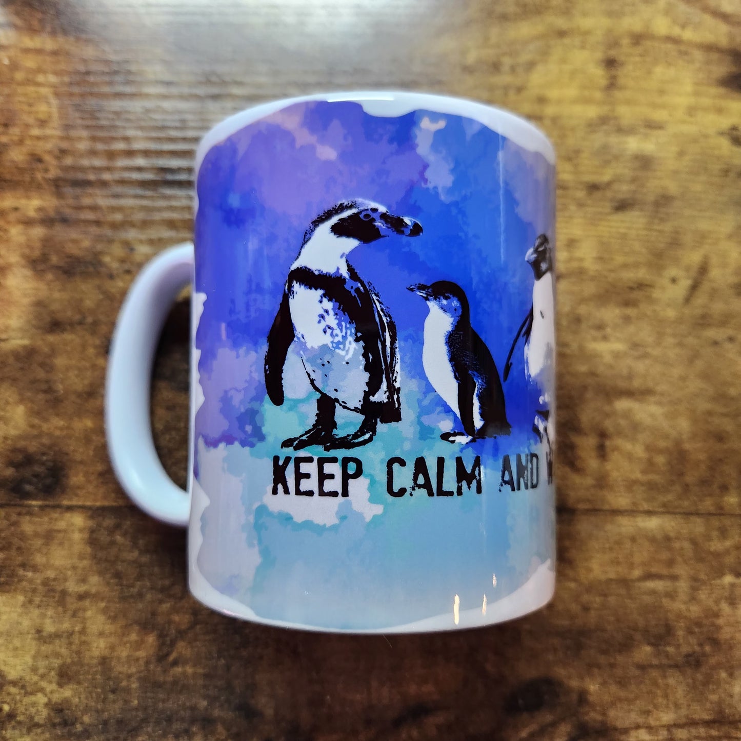 Penguins - Keep Calm Waddle on - Mug (Pre order)