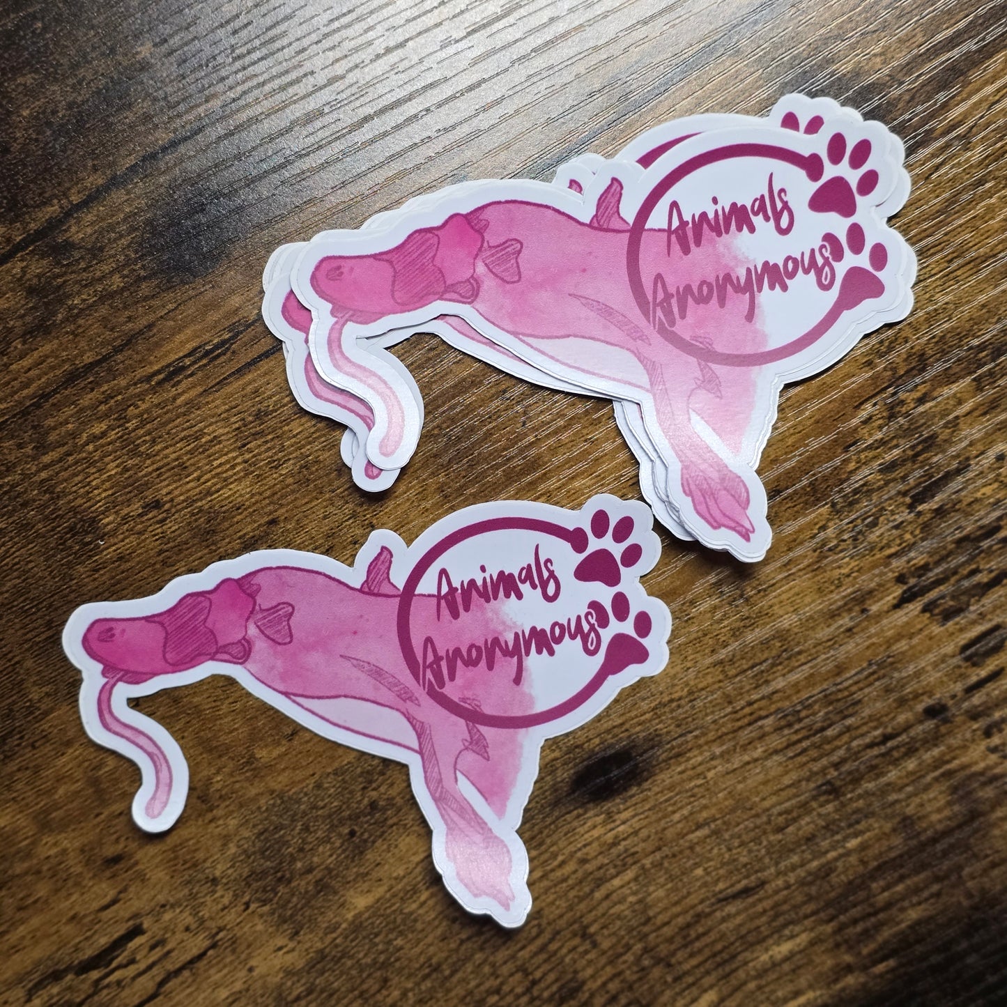 Platypus Sketch (Dark Pink) - Sticker