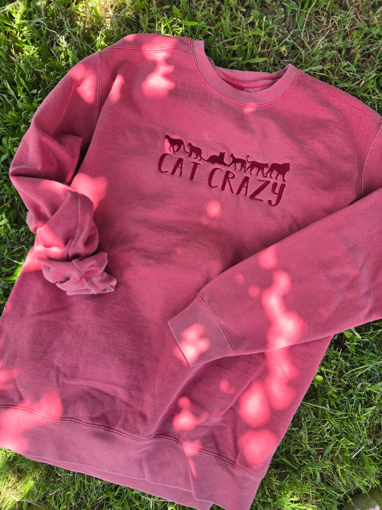 Cat Crazy on Comfort Color Crewneck