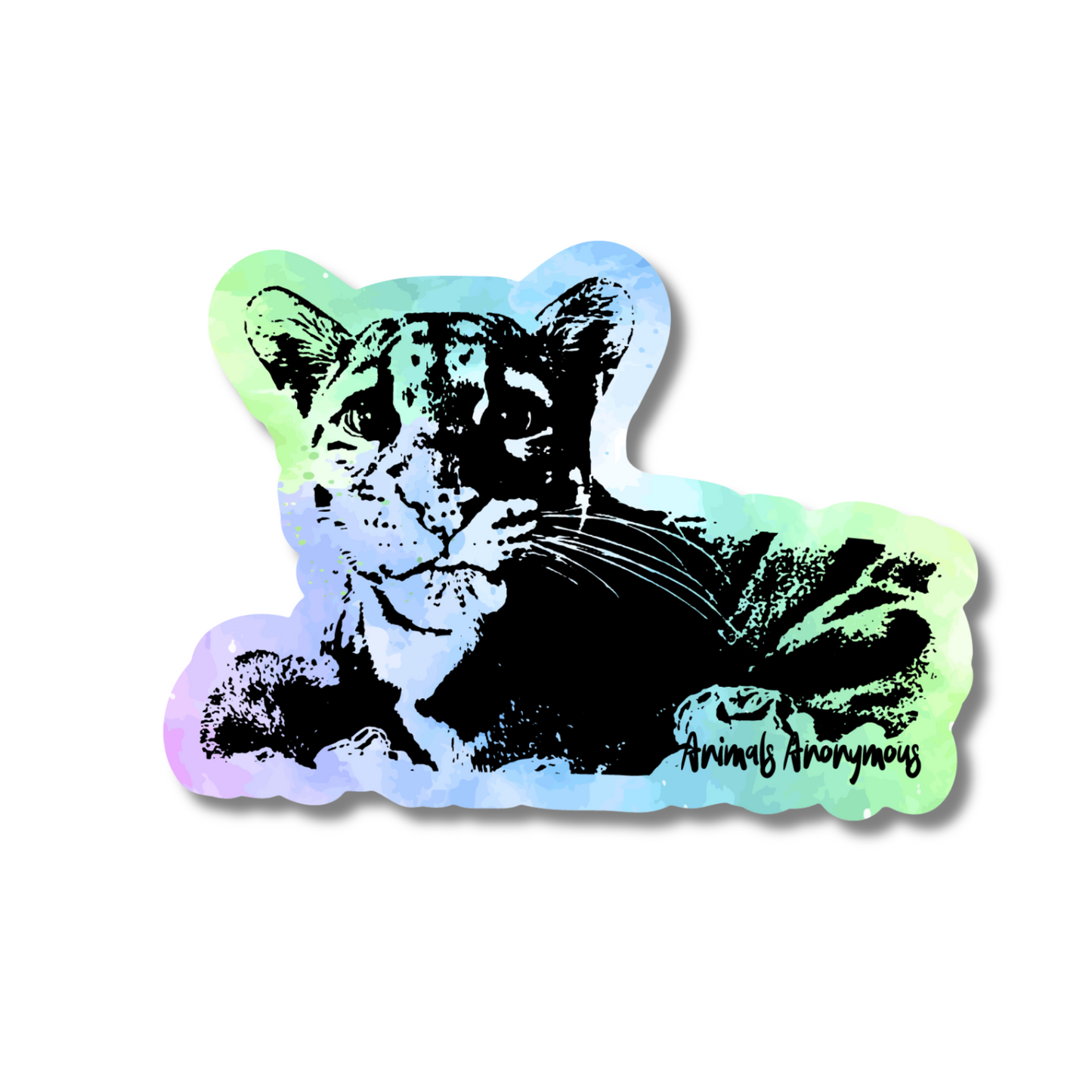 Clouded Leopard - Sticker