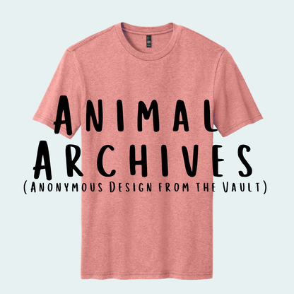 Animal Archives (Anonymous Design from the Vault) Unisex Tee