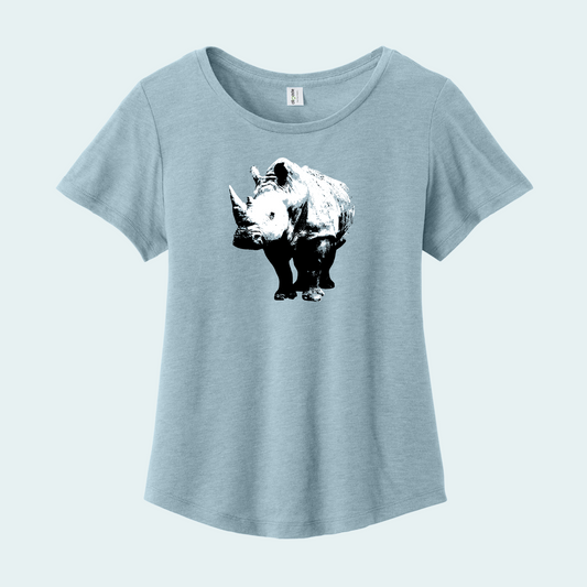 White Rhino (Limited Edition) Women’s Relaxed Scoop Neck Tee
