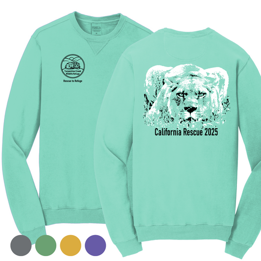 Lucy - California Rescue 2025 - Unisex Crewneck Sweater Tee (FUNDRAISER)