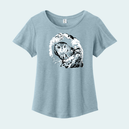Sweet Pea - Eastern Screech Owl (Fundraiser) Women’s Relaxed Scoop Neck Tee