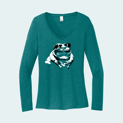 Splendid Tree Frog (Limited Edition for December) Women's Long Sleeve V-Neck Tee
