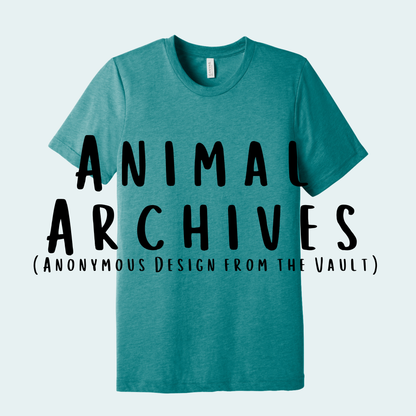 Animal Archives (Anonymous Design from the Vault) Unisex Tee