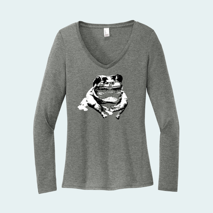 Splendid Tree Frog (Limited Edition for December) Women's Long Sleeve V-Neck Tee