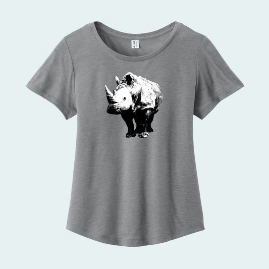 White Rhino (Limited Edition) Women’s Relaxed Scoop Neck Tee