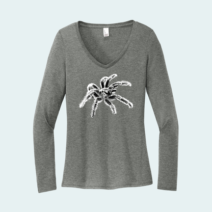 Tarantula (Limited Edition for December) Women's Long Sleeve V-Neck Tee