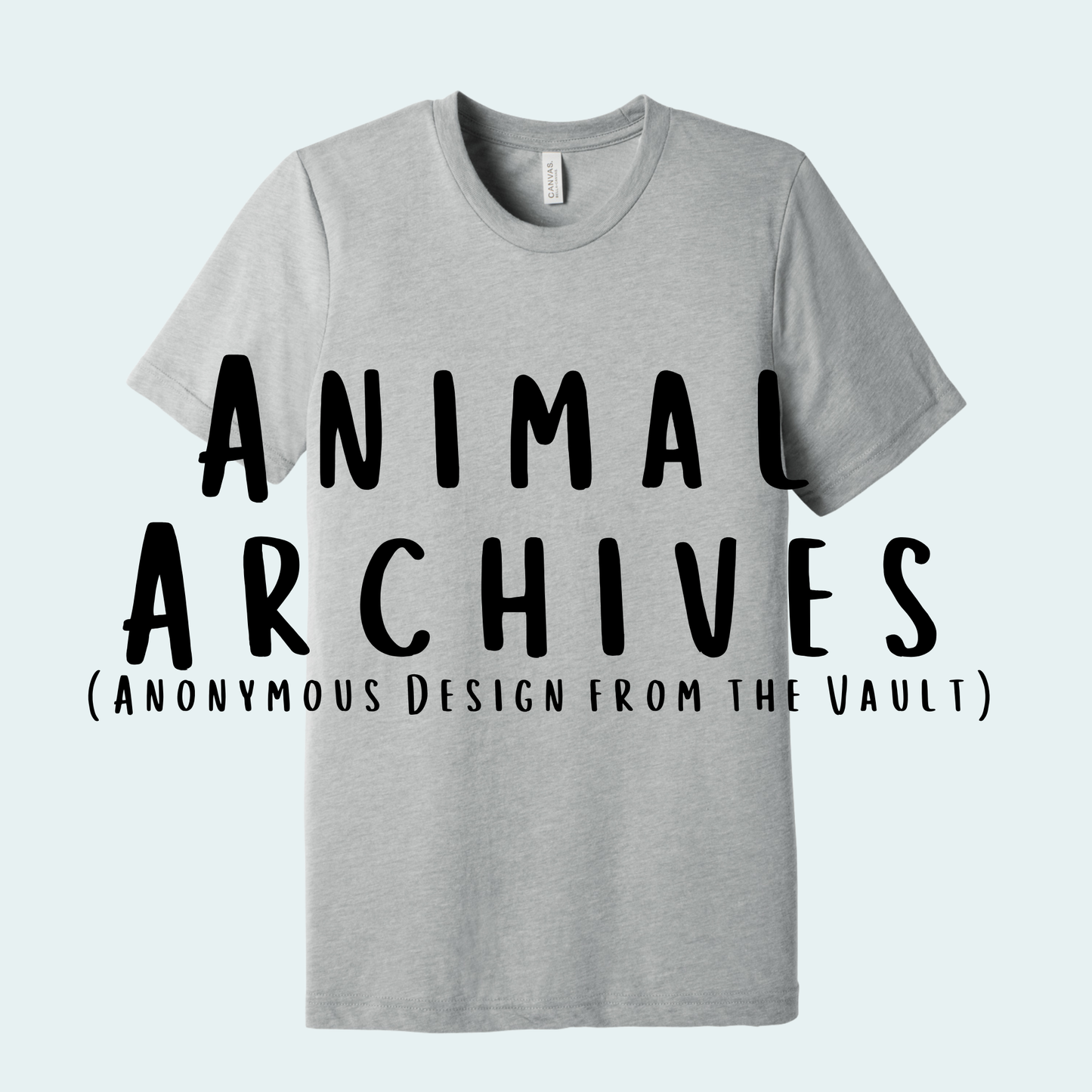 Animal Archives (Anonymous Design from the Vault) Unisex Tee