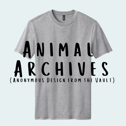 Animal Archives (Anonymous Design from the Vault) Unisex Tee
