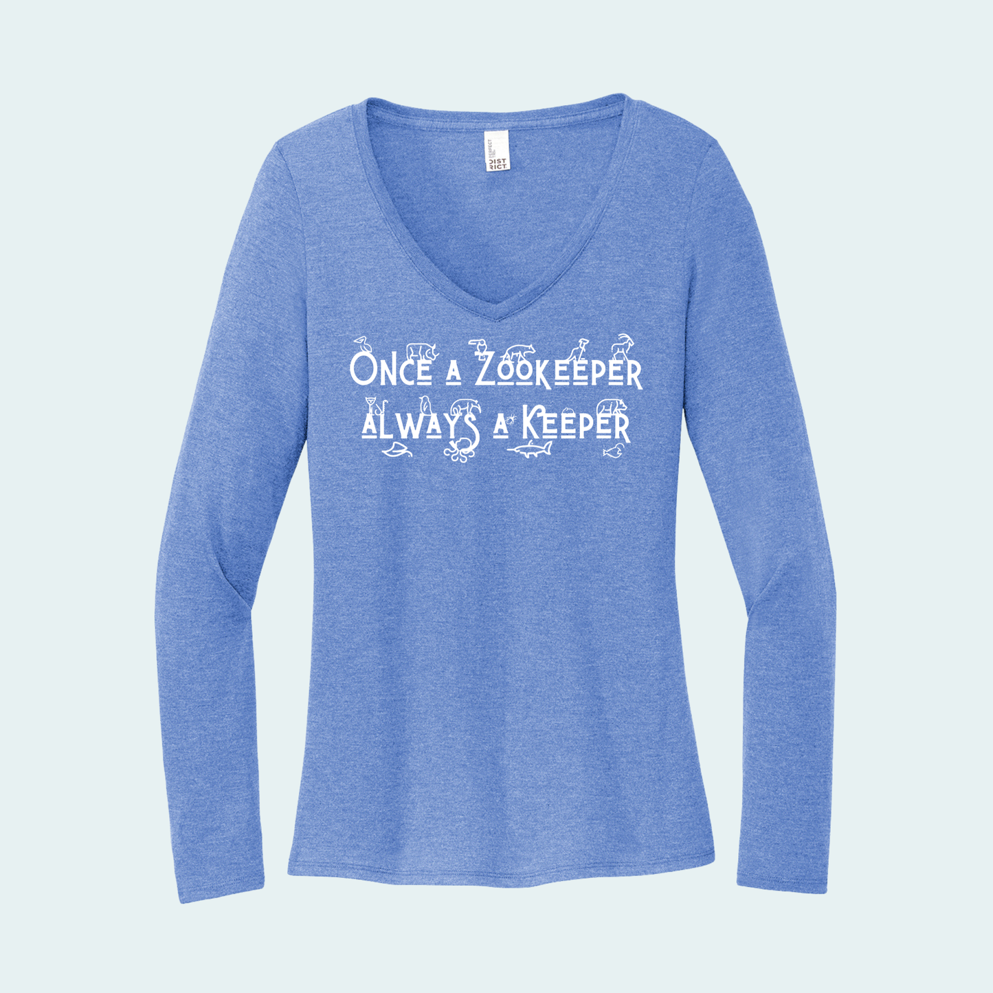 Once a Zookeeper Always a Keeper (Limited Edition for December) Women's Long Sleeve V-Neck Tee