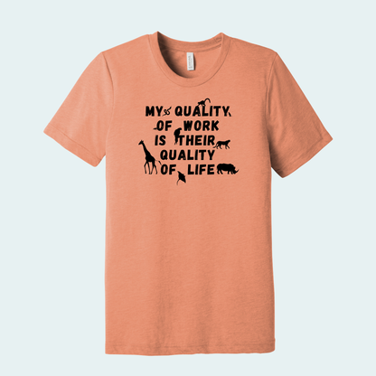 Quality of Life Quote (Limited Edition for February) Unisex Tee