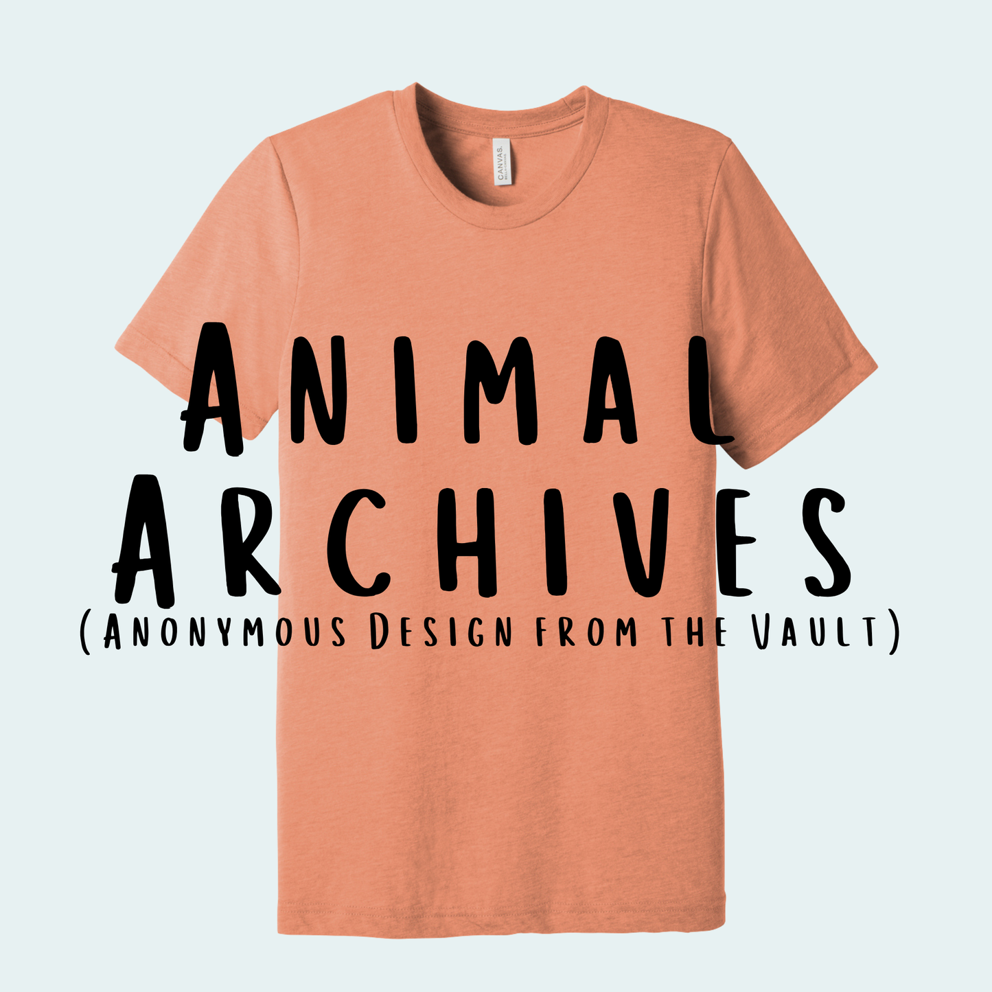 Animal Archives (Anonymous Design from the Vault) Unisex Tee
