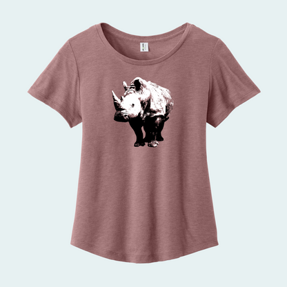 White Rhino (Limited Edition) Women’s Relaxed Scoop Neck Tee