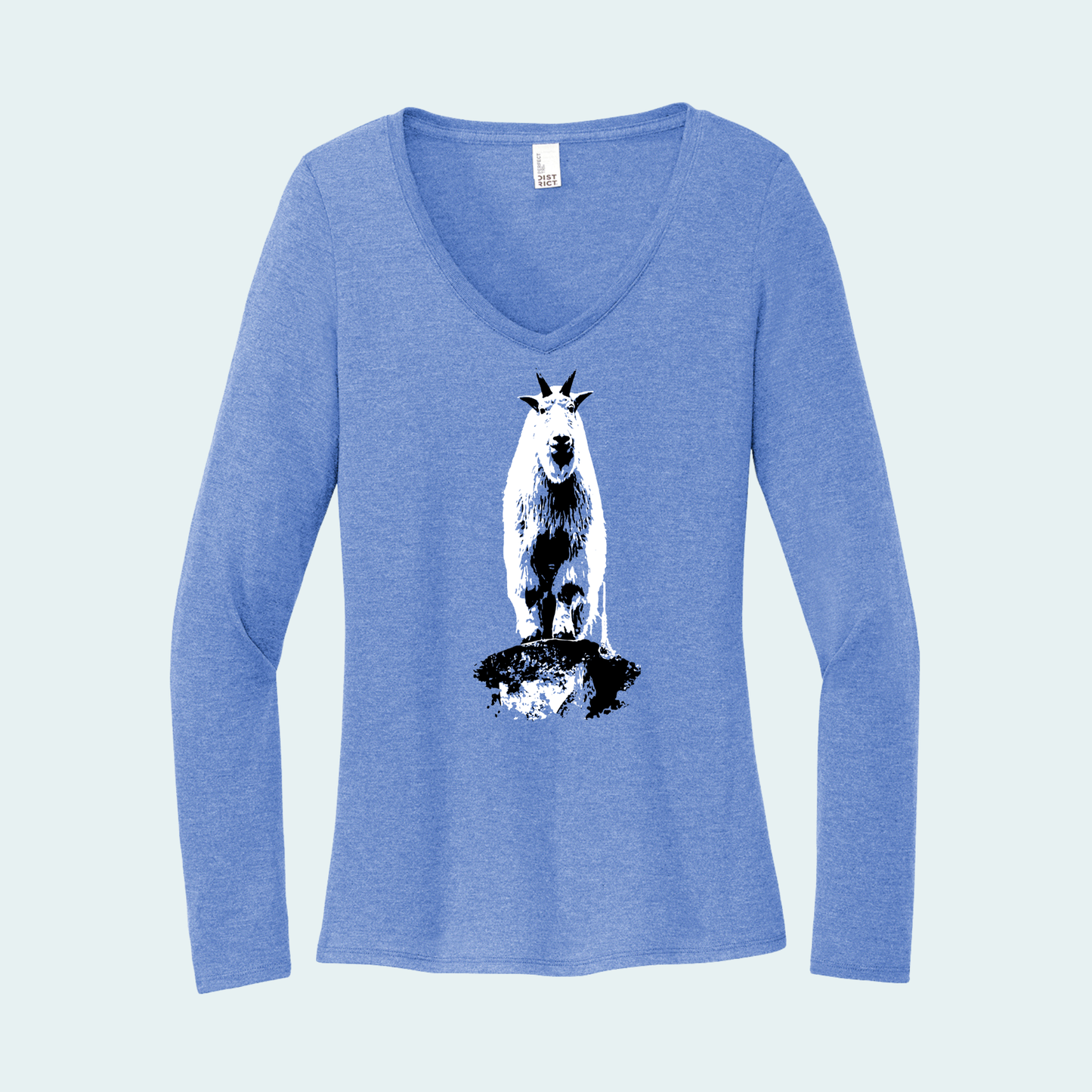 Mountain Goat (Limited Edition for December) Women's Long Sleeve V-Neck Tee