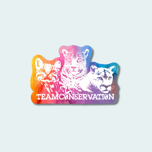 3 Cats Team Conservation - Sticker