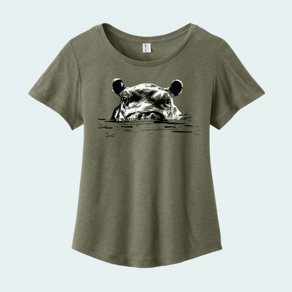 Hippo (Limited Edition) Women’s Relaxed Scoop Neck Tee