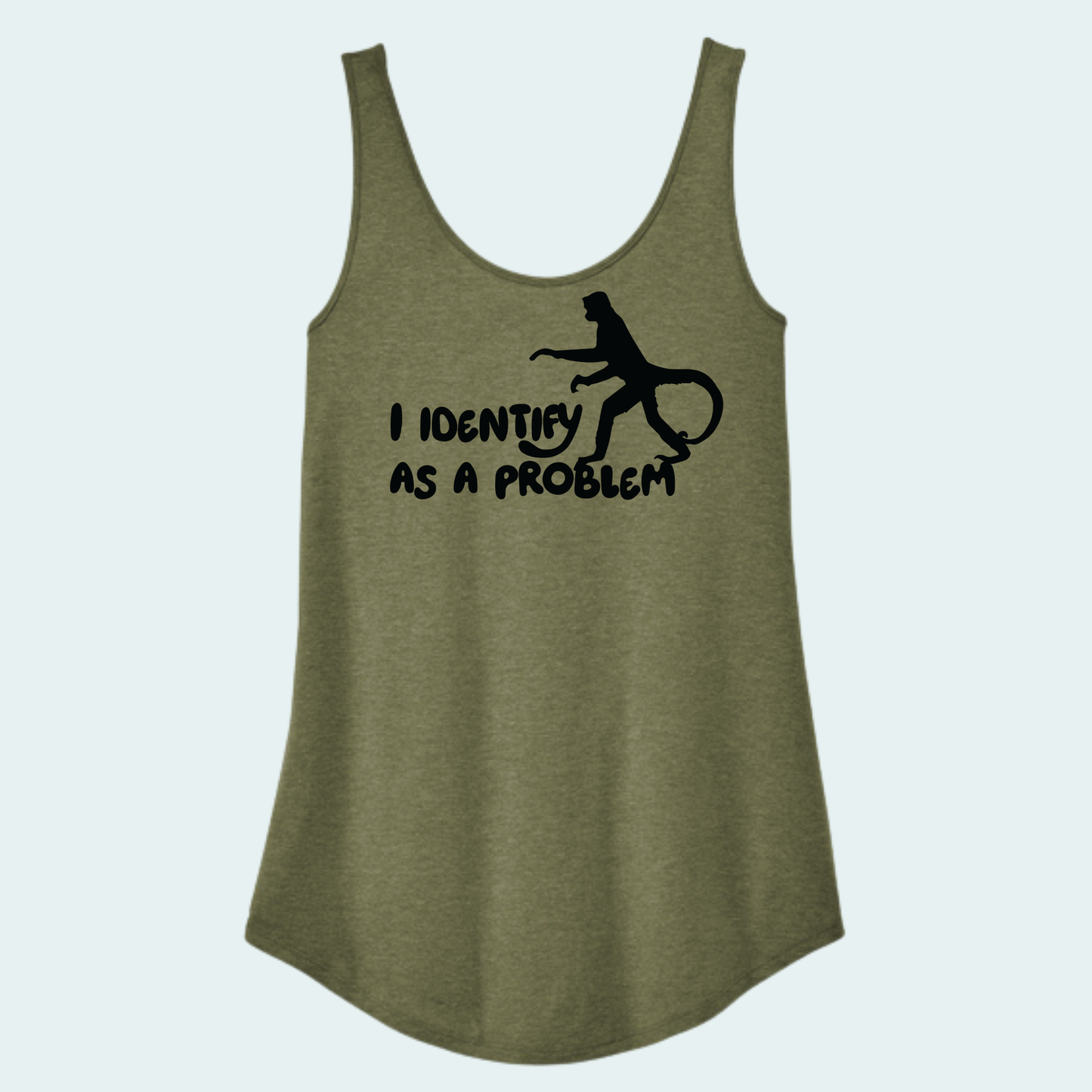 I Identify as a Problem - Spider Monkey (Limited Edition for April) Women's Relaxed Tank