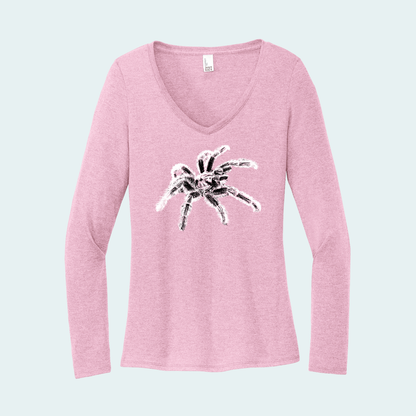 Tarantula (Limited Edition for December) Women's Long Sleeve V-Neck Tee