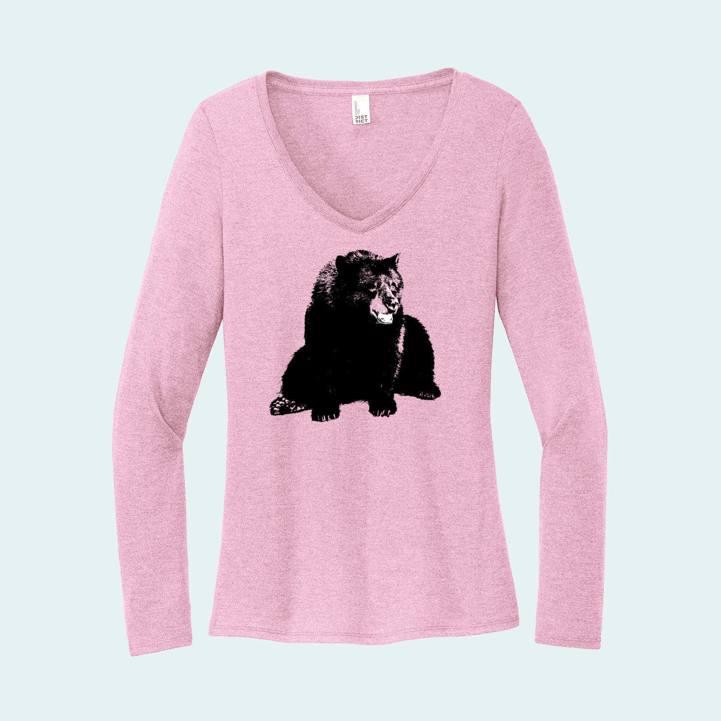 Black Bear (Limited Edition for December) Women's Long Sleeve V-Neck Tee