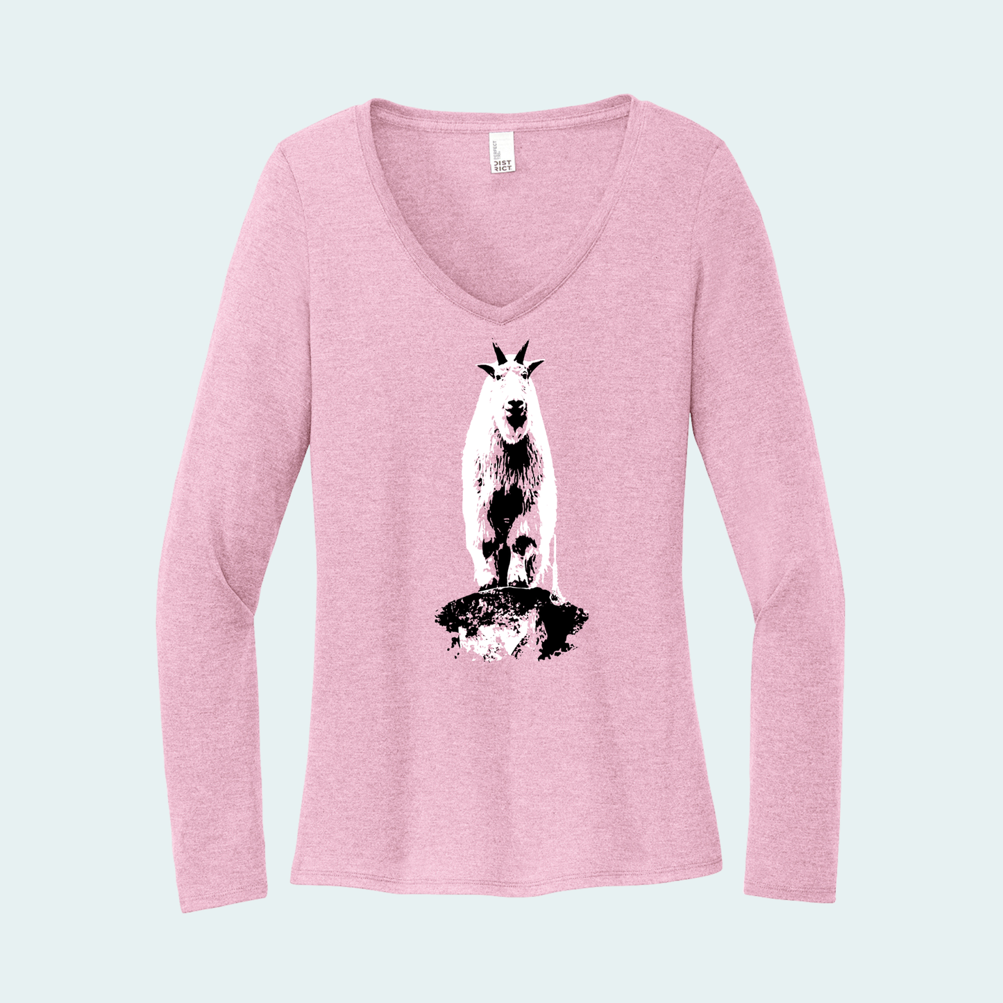 Mountain Goat (Limited Edition for December) Women's Long Sleeve V-Neck Tee