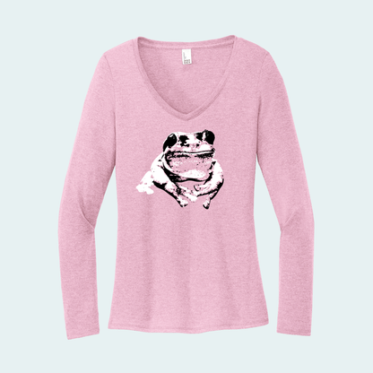 Splendid Tree Frog (Limited Edition for December) Women's Long Sleeve V-Neck Tee