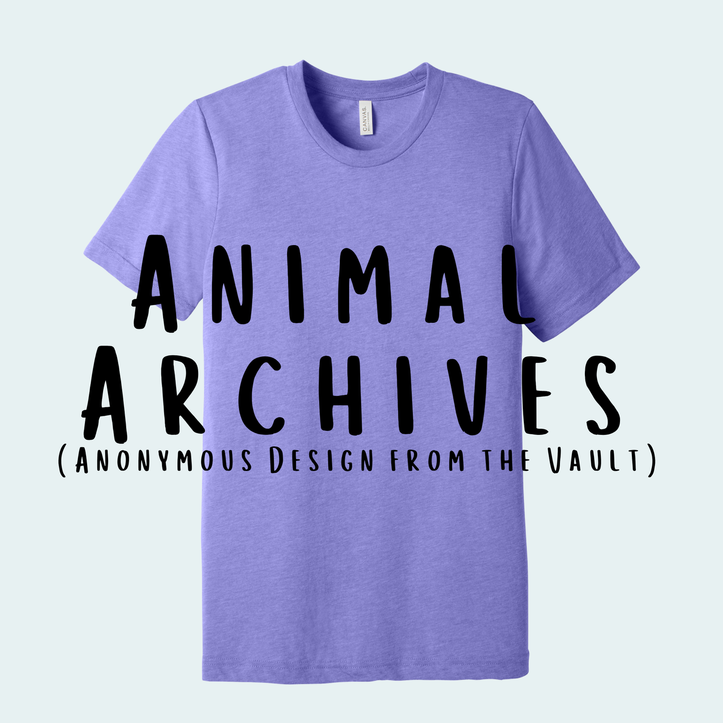 Animal Archives (Anonymous Design from the Vault) Unisex Tee