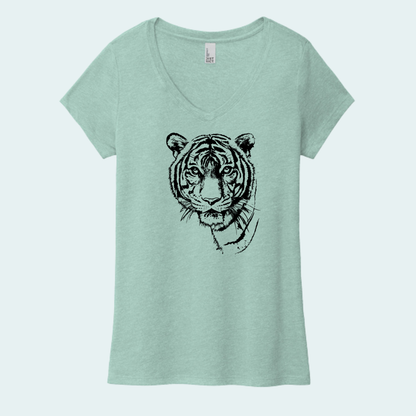 Malayan Tiger (Limited Edition for July) Women's V-Neck Tee