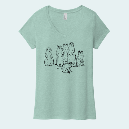 Meerkat Mob (Limited Edition for July) Women's V-Neck Tee