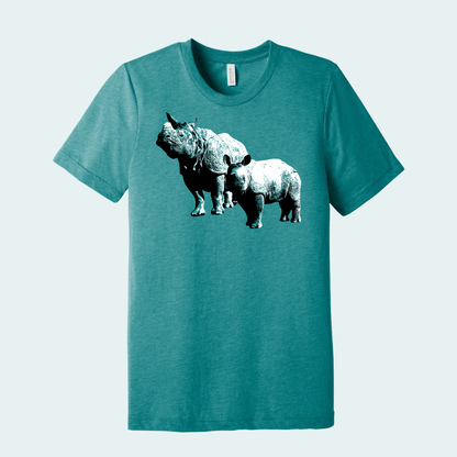 Rhino with Baby (Limited Edition for January) Unisex Tee