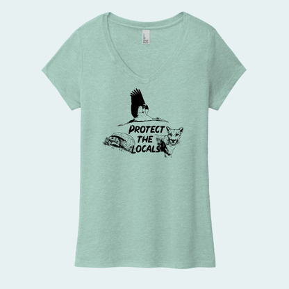 Protect the Locals Fundraiser (Limited Edition for July) Women's V-Neck Tee