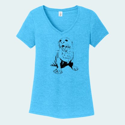Giant River Otter (Limited Edition for July) Women's V-Neck Tee
