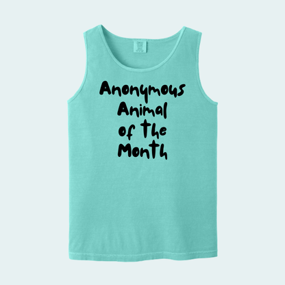 Anonymous Animal of the Month Unisex Comfort Color Tank