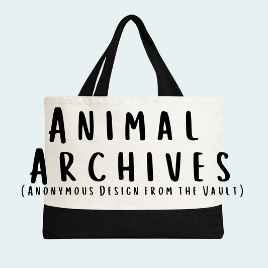 Animal Archives (Anonymous Design from the Vault) Tote Bag