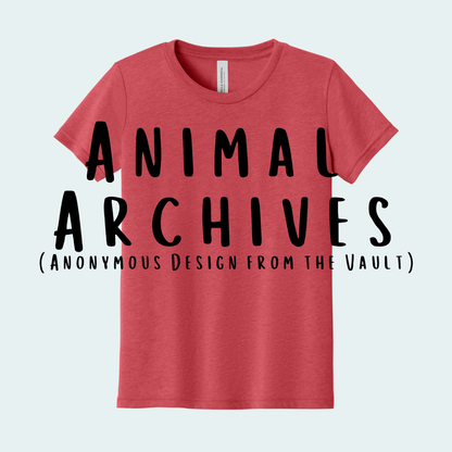 Animal Archives (Anonymous Design from the Vault) Youth Tee