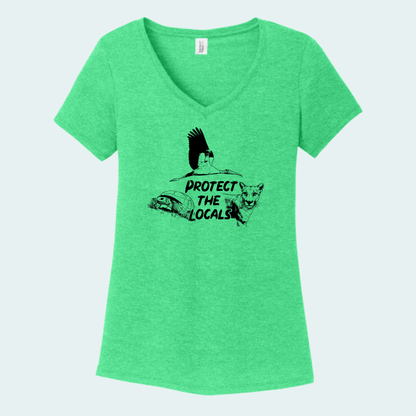 Protect the Locals Fundraiser (Limited Edition for July) Women's V-Neck Tee