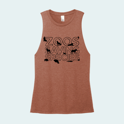 Zoo Saving Species  (Limited Edition for June) Women's Muscle Tank