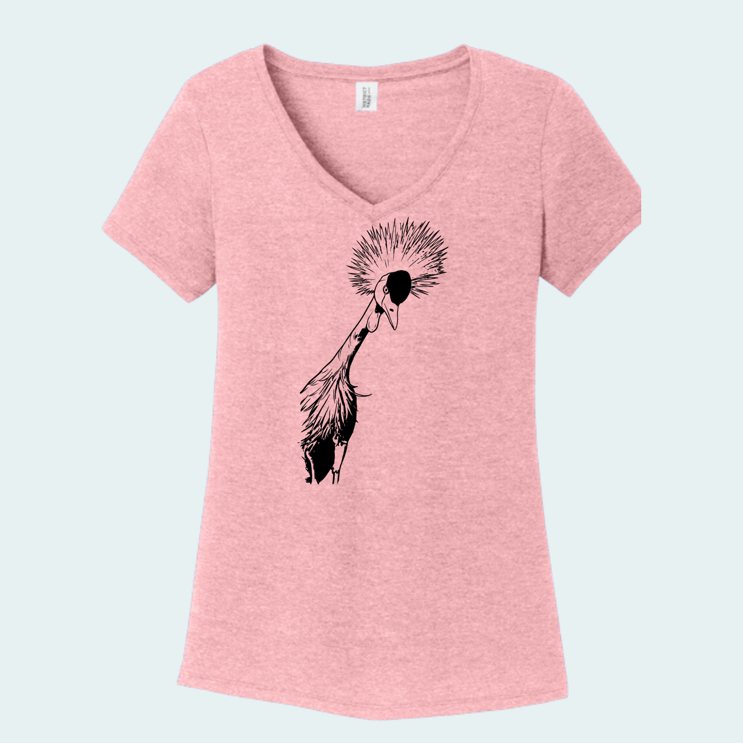 Grey Crowned Crane (Limited Edition for July) Women's V-Neck Tee