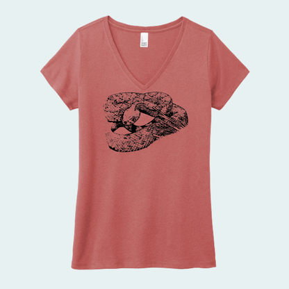 Western Diamondback Rattlesnake (Limited Edition for July) Women's V-Neck Tee
